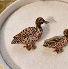 Gerry's Vintage Set Of 2 Duck Bird Brooch Pin | eBay