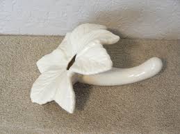 8" White Ceramic Flower Bud Hibiscus Magnolia Iris Succulent ...