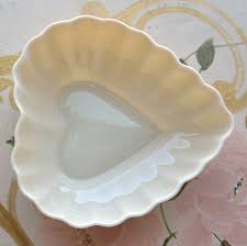 Vintage Belleek Heart Bowl: Irish Parian Porcelain With ...