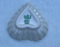 Vintage Belleek Fine Bone China Heart Shaped Trinket Dish Candy Dish Gift - Etsy