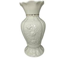 Belleek Pottery Irish Flax Floral Vase - Etsy