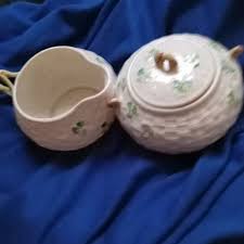 Beleek | Accents | Vintage Beleek Creamer And Sugar Set ...
