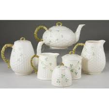 Group of Six Pieces of Irish Belleek (Lot 311 - Fine &amp ...
