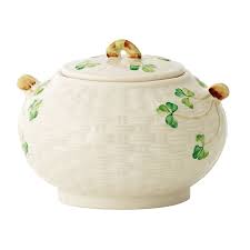 Belleek Classic Shamrock Sugar Bowl – Belleek Pottery