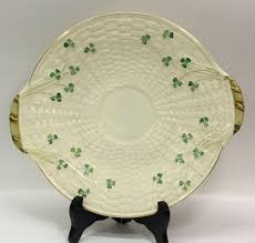 Lot - Belleek Porcelain Double Handled Tray