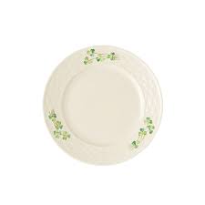 BELLEEK SHAMROCK DINNER PLATE - Irish Crossroads