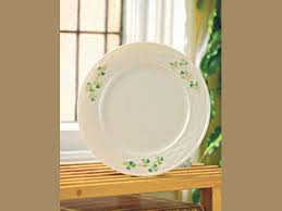 Belleek Shamrock Salad Plate - 185GW | JTV