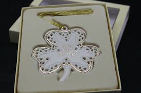 Lenox Irish Blessing Shamrock Erin Go Bragh Christmas Tree ...