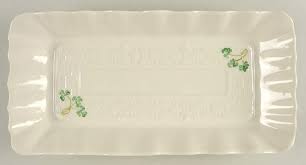Shamrock 12" Sandwich Tray by Belleek Pottery (Ireland ...