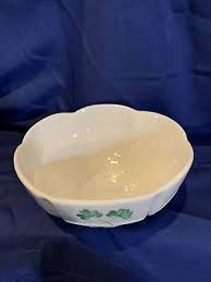 Belleek, Ireland, SHAMROCK, Trellis Design Scalloped All ...