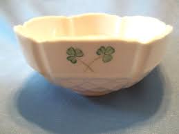 BELLEEK SHAMROCK TRELLIS 6" BOWL CELEBRATING 150 YRS OF ...