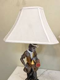 Unique Pair of Monkey Table Lamps | eBay