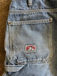 Vtg 90s Ben Davis Tischler Arbeitskleidung Denim Jeans ...