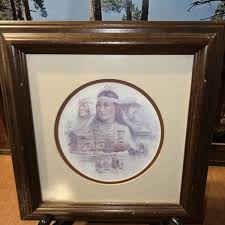 Vintage BEN HAMPTON Framed Print "Cherokee Nation" under ...