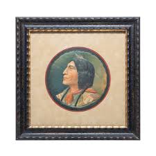 Framed Embossed Native American — Cisco's Gallery