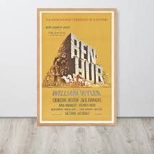 Ben-hur (1959) Vintage Movie Poster - Etsy