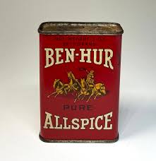 Buy Vintage Ben Hur Spice Tin, Allspice Tin, Ben Hur Allspice Tin Online in India - Etsy