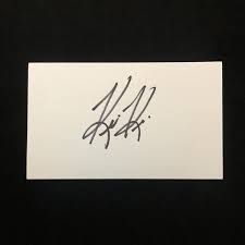 Kevin Kisner Signed Autograph 3x5 Index Card PGA Tour Golfer ...