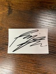 BTS Autograph Inspired Decal Sticker|rm Jin Suga J Hope ...