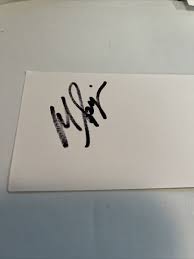 Mike Springer Signed 3x5 index Card | eBay