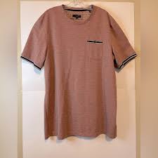 Ted Baker | Shirts | Ted Baker Men6 Us2xl Salmongrey Slim ...