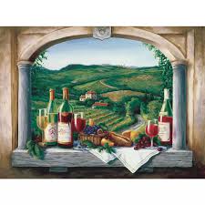 Decorative Wine tile-Vineyard Reverie-Tile Mural