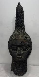 A Queen's commemorative head from Edo, Kingdom of Benin ...