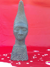 20TH CENTURY BENIN KINGDOM BRONZE SCULPTURE | eBay