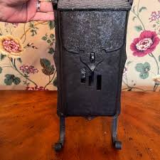 Vintage Cast Iron Wall Mount Mailbox With Newspaper Hooks and Hardware - Etsy