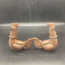 Pair of VTG ceramic Chicken/Rooster figurines | eBay