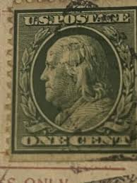 RARE BENJAMIN FRANKLIN ONE CENT US STAMP | eBay