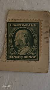 UNITED STATES POSTAGE USA BENJAMIN FRANKLIN 1 CENT STAMP GREEN | eBay Australia