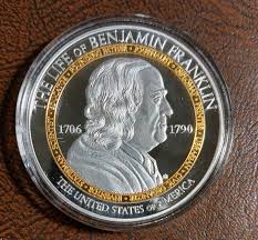 American Mint BENJAMIN FRANKLIN INVENTOR COMMEMORATIVE COIN ...