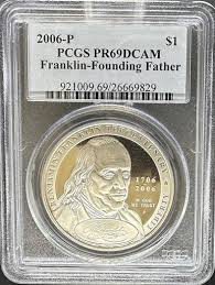 2006 S$1 Franklin Founding Father Pr69dcam Pcgs (#pa26669829)