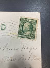 Rare US Green Ben Franklin 1c One Cent Postage Stamp ...