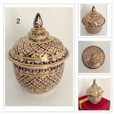 LTD Thai Benjarong Handmade Porcelain, Ceramic Jar With ...