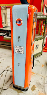American Gulf Gas Pump: USA Decoration - Stef Vintage Store
