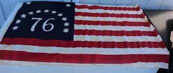 VINTAGE AMERICAN BICENTENNIAL Flag 76 Banner Bunting ...