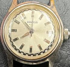 Vintage Women's Benrus Shock Absorber Manual Winder Works ...