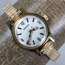 Vintage Benrus Women Dress Gold Tone Expansion Mechanical ...