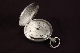 Benrus Quartz Pocket Watch Silver & Gold Tone Hunting Scene ...