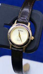 Benrus Watch Womens Stainless Steel Silver Gold Brown ...