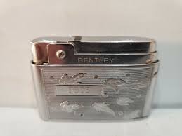 Vintage Bentley Silver Tone Butane Lighter 1960s / SPARKS ...