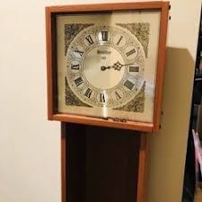 Grandfather clock vintage '70's style Brown Wood w/shelves for Sale in Rockville, MD - OfferUp