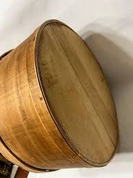 Mid 20th Century Vintage Early American Shaker Style Bentwood Cheese Box | Chairish