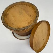 Sold at Auction: Wooden Sugar Firkin Bucket Marked Wilder P. Clark, 10 in. (25.4 cm.)