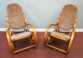 Sold at Auction: PAIR OF MID CENTURY BENTWOOD ROCKING CHAIRS
