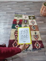 Vintage Berber Runner Rug: Handwoven Moroccan Boucherouite ...