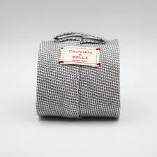 Cruciani & Bella - Silk Grenadine - Garza fina - Silver ...