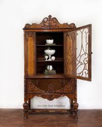 Custom Order Option. Antique China Cabinet. Vintage Display ...